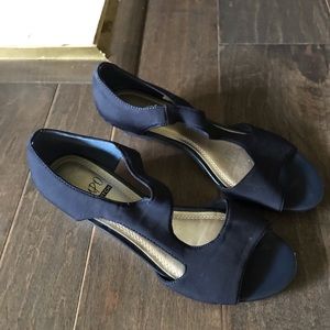 Navy sandals